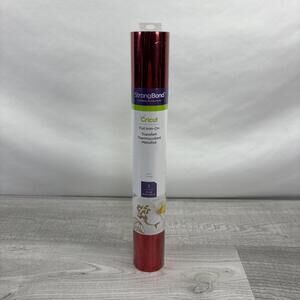 Cricut  Foil Iron-on, 12" X 24" in Red - Strong Bond